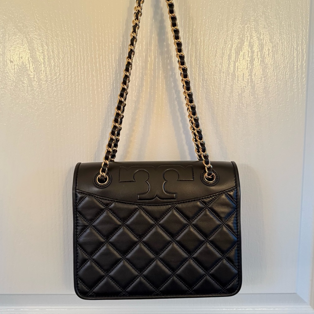Tory Burch Black Quilted Shoulder Bag